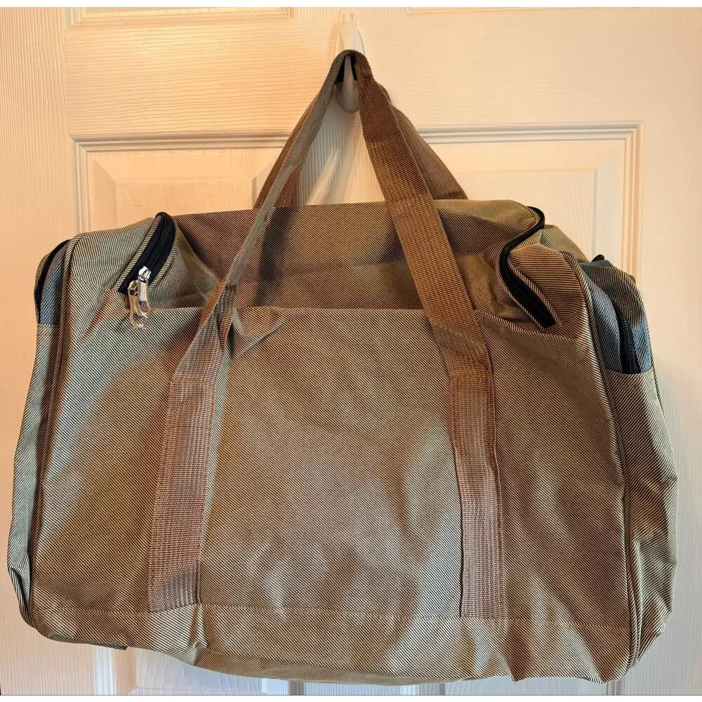 Weidiweisaer khaki multi-use, large capacity foldable travel duffle bag NWOT